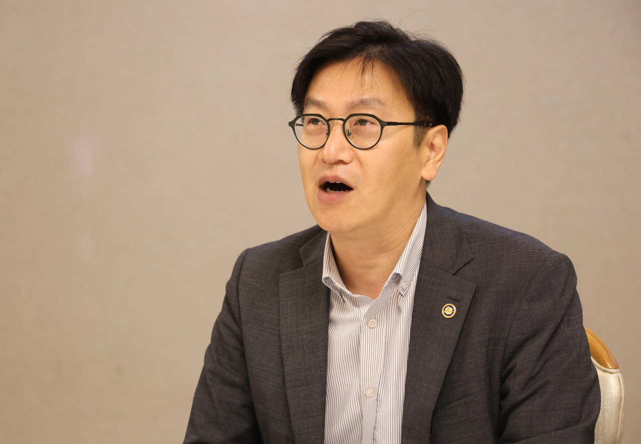 기획재정부 김범석 제1차관이 19일 서울 종로구 정부서울청사에서 열린 경제관계차관회의에 참석해 발언하고 있다. [연합]