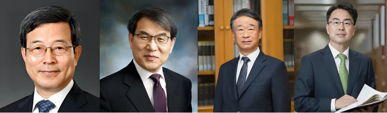 지난 18일 대법원 전원합의체는 동성 동반자가 건강보험 피부양자 자격이 있다는 판단을 내놨다. 이동원(왼쪽부터)‧노태악‧오석준‧권영준 대법관은 9명의 다수의견에 반대하며 별개의견을 제시했다.