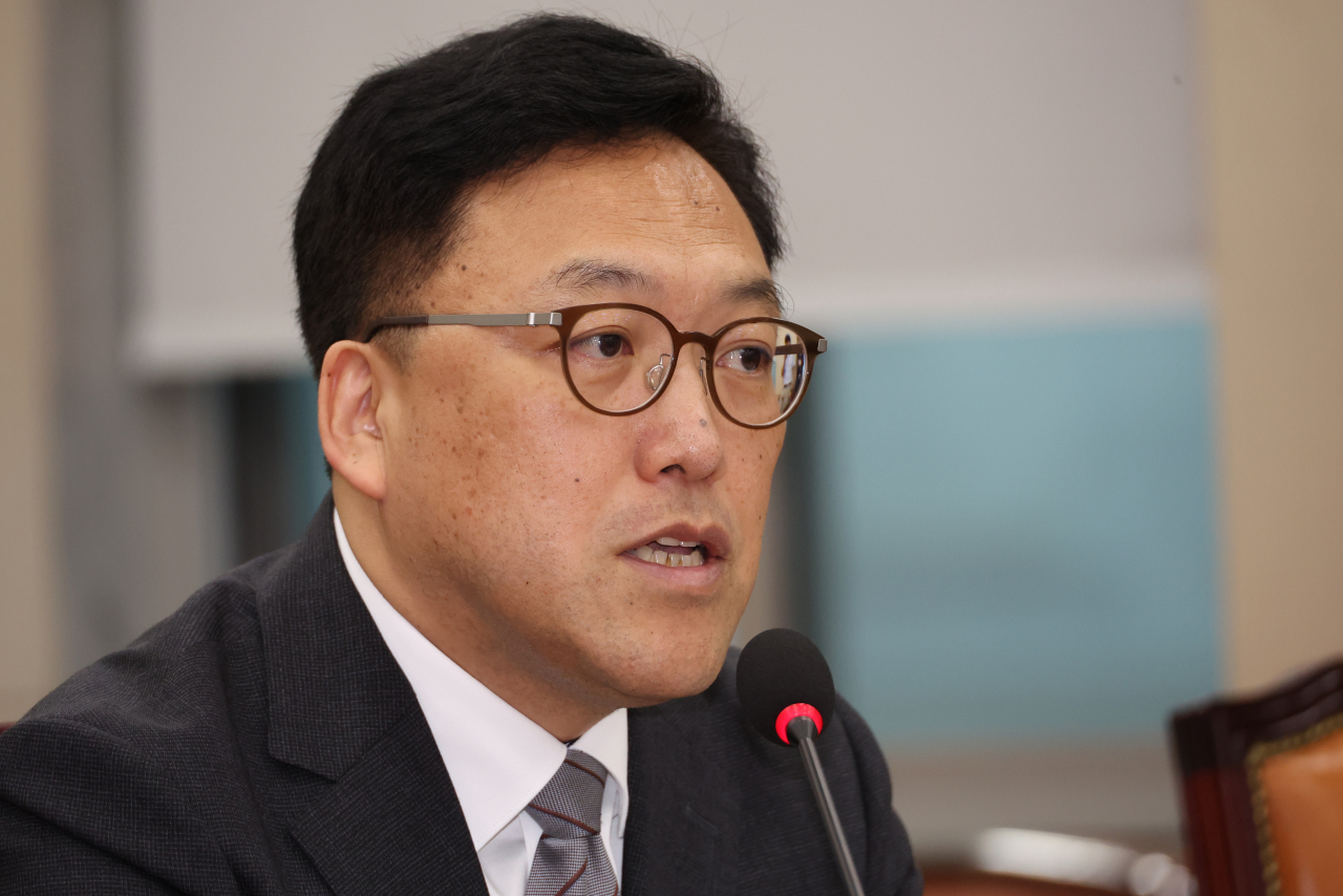 김병환 금융위원장 후보자가 22일 오전 국회 정무위원회에서 열린 인사청문회에서 질문에 답하고 있다.[연합]