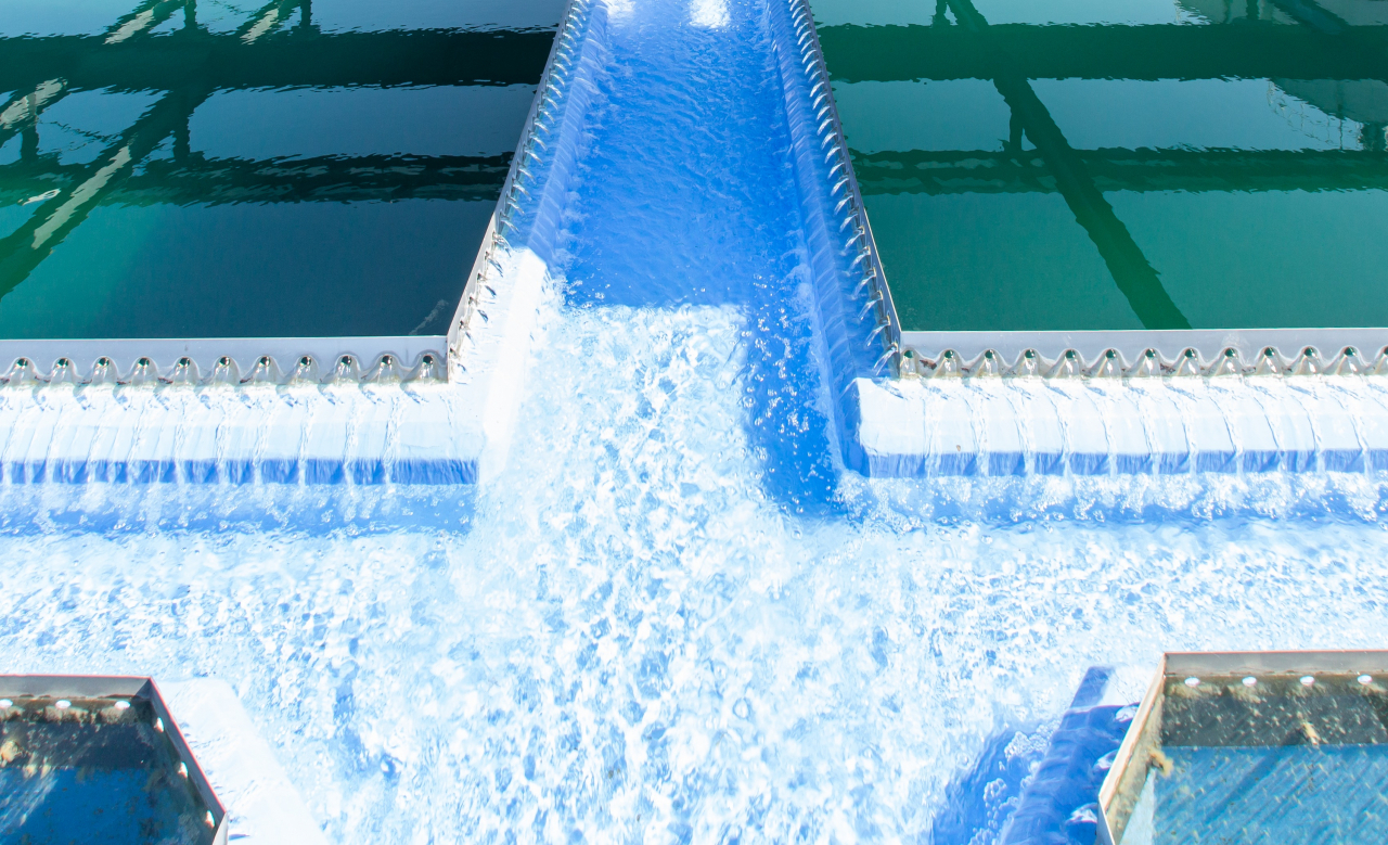 서울 아리수정수센터 침전지 전경.[서울시 제공]