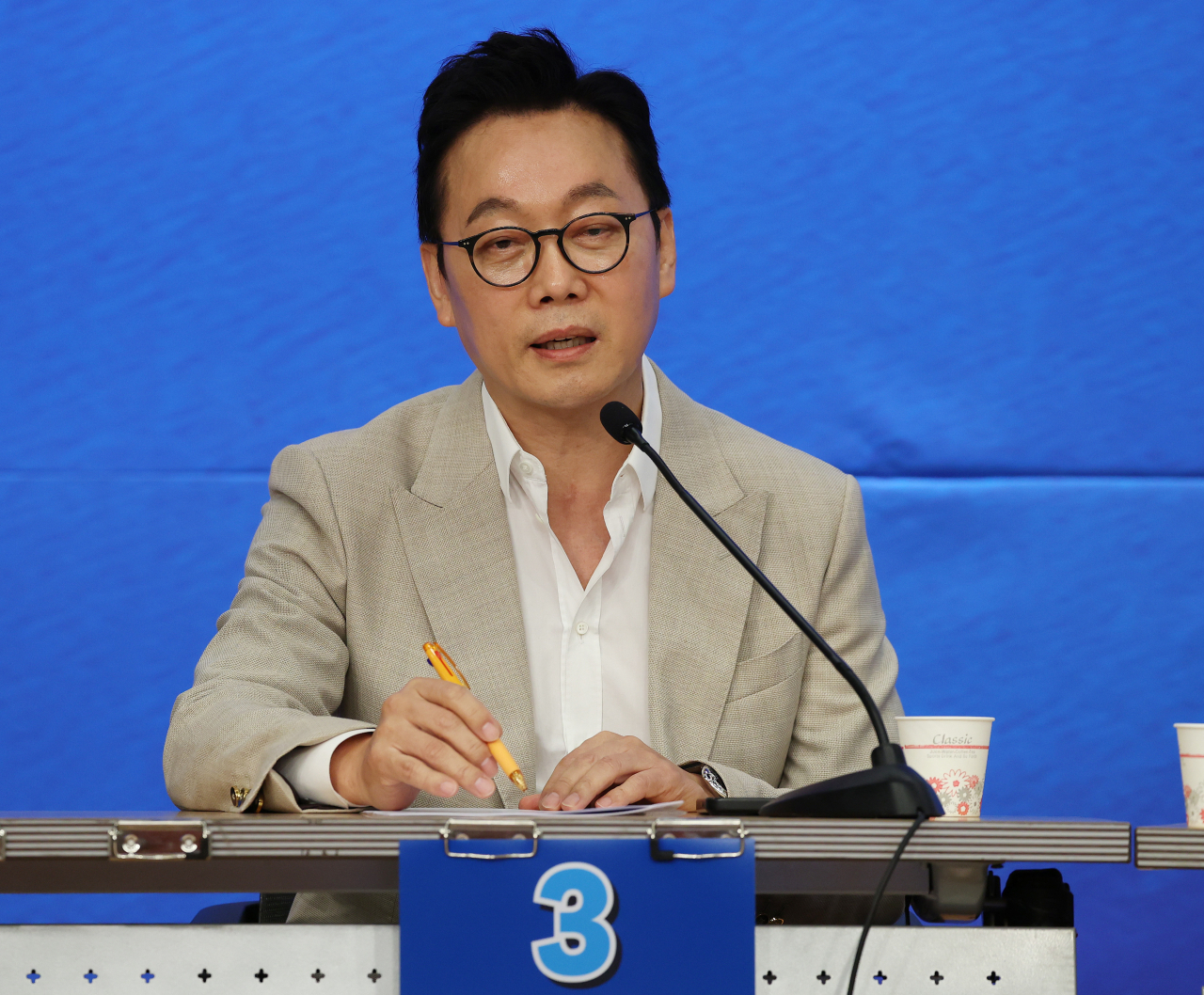 정봉주 더불어민주당 최고위원 후보. [연합]