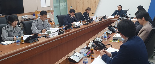 전남도 교통사고 예방 시군 컨설팅 회의 자료 사진.
