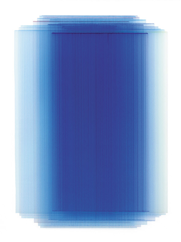 장승택, Layered Painting G 60-106, 유리에 아크릴, 74&times;104cm, 2022