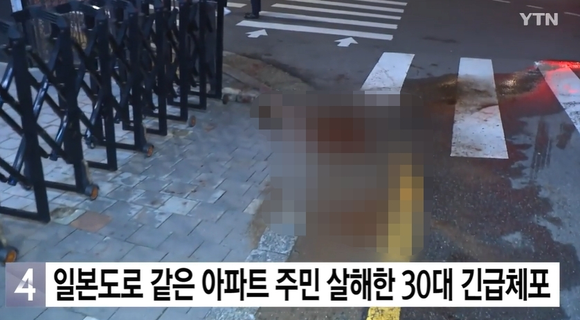 사건 현장 CCTV. [YTN 보도화면]