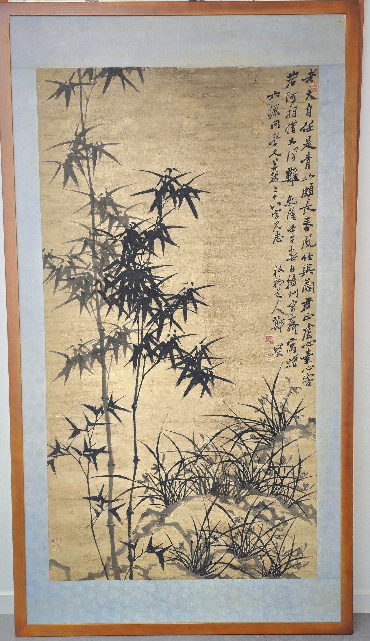 대나무와 괴석에 난초 판교도인 정섭. 중국 청나라 건륭 임오년(1762년) 판교 정섭의 난득호도 바보경은 300년이 지난 지금에 와서도 14억 중국인들의 인생 철학으로 자리매김하고 있다. [사진=임순택 기자]
