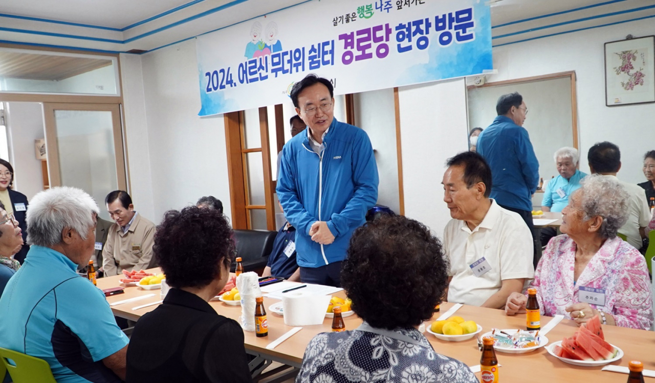 윤병태나주시장,무더위 쉼터 방문