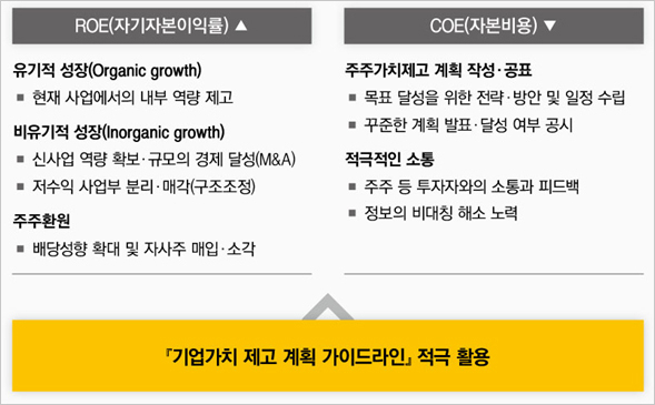 기업 밸류업 프로그램 프레임워크 [제공=삼일PwC]