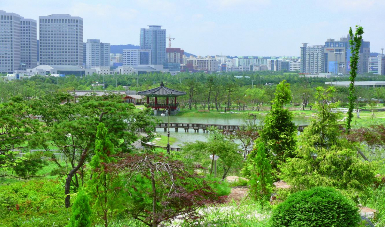 대전 한밭수목원 전경.