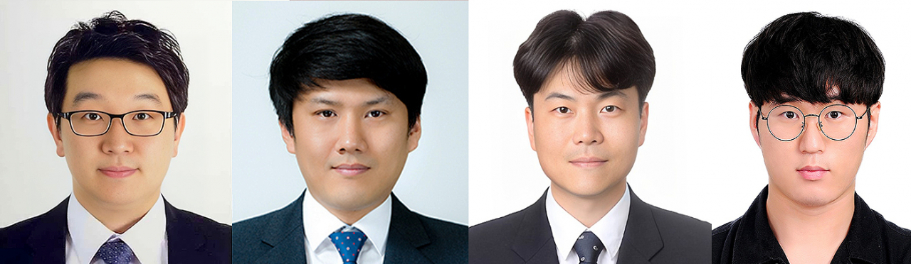 이번 연구를 수행한 GIST, 숭실대 공동연구팀. 강홍규(왼쪽부터) GIST 책임연구원, 장준호 GIST 박사, 강범구 숭실대학교 교수, 장우재 숭실대학교 학생.[GIST 제공]