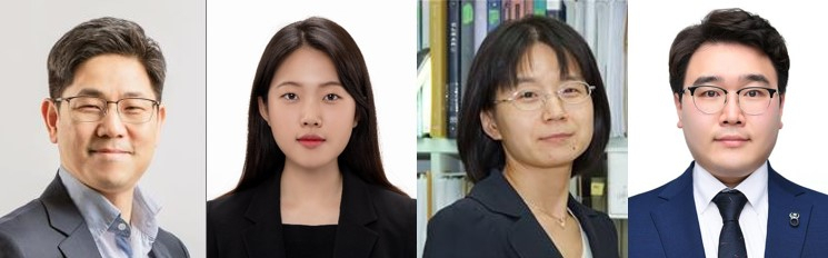 이번 연구를 수행한 POSTECH한국화학연구원 공동 연구팀. 정성준(왼쪽부터) POSTECH 교수, 이윤지 POSTECH 박사과정, 김미현, 이명규 한국화학연구원 박사.[POSTECH 제공]