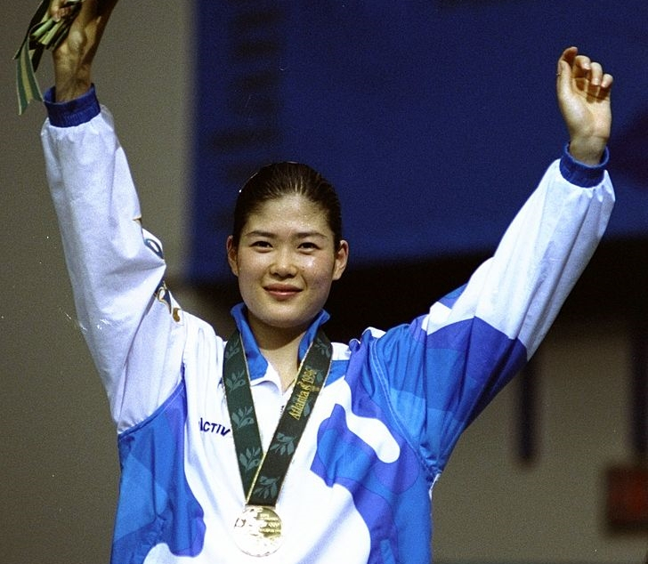1996년 애틀랜타 올림픽 배드민턴 여자 단식에서 우승한 방수현 [게티이미지]