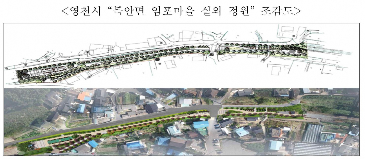 ‘철도 유휴부지 활용 사업’ 대상인 영천시 실외 정원 조성 사업(중앙선).