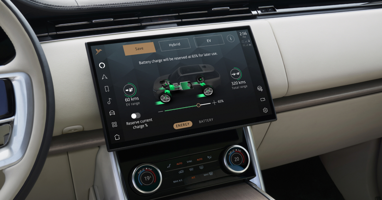 올 뉴 레인지로버 SWB P550e 오토바이오그래피 실내. [JLR 코리아 제공]