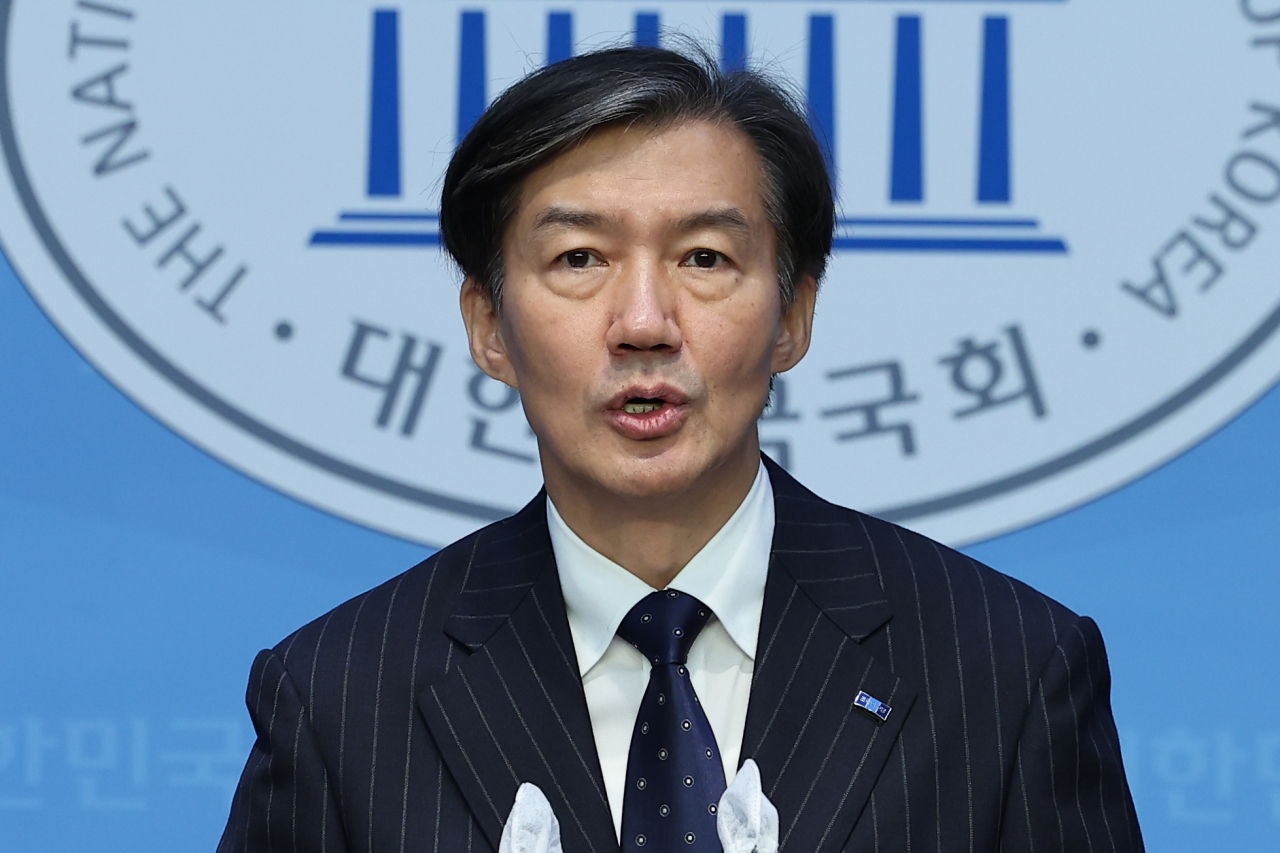 조국혁신당 조국 당대표. 연합뉴스