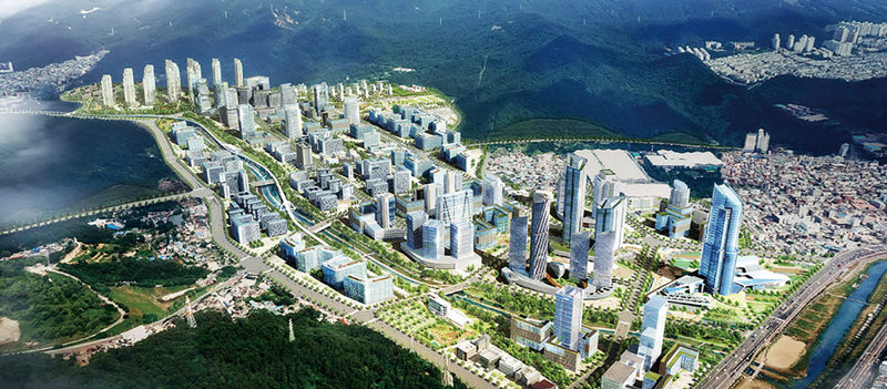 부산 센텀2지구 도시첨단산업단지 조감도. [사진=부산도시공사]