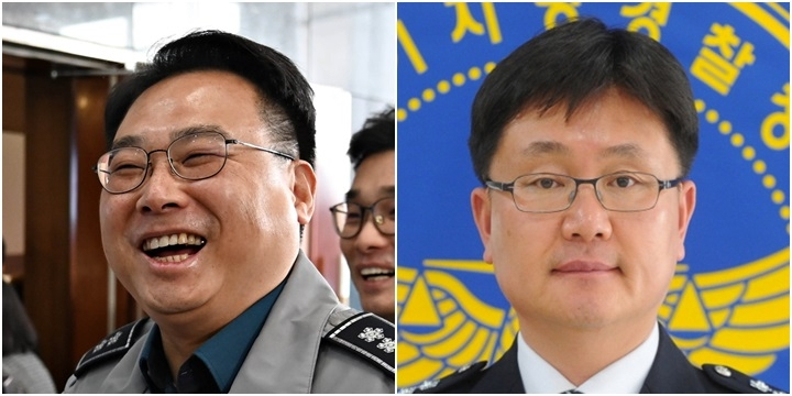 김준영 강원청장(왼쪽), 오문교 충남청장 [연합]