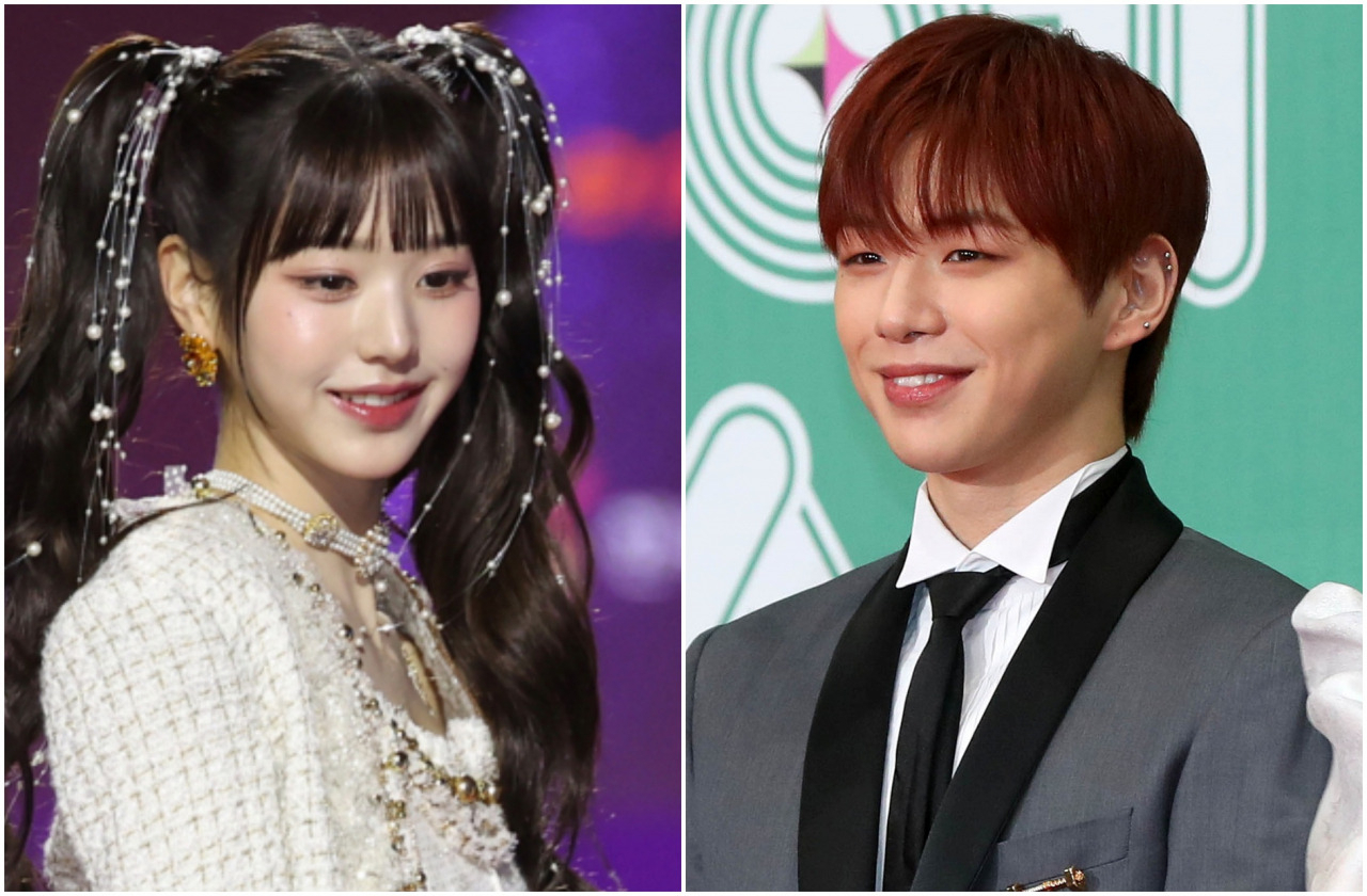 장원영-강다니엘. [연합·뉴시스]