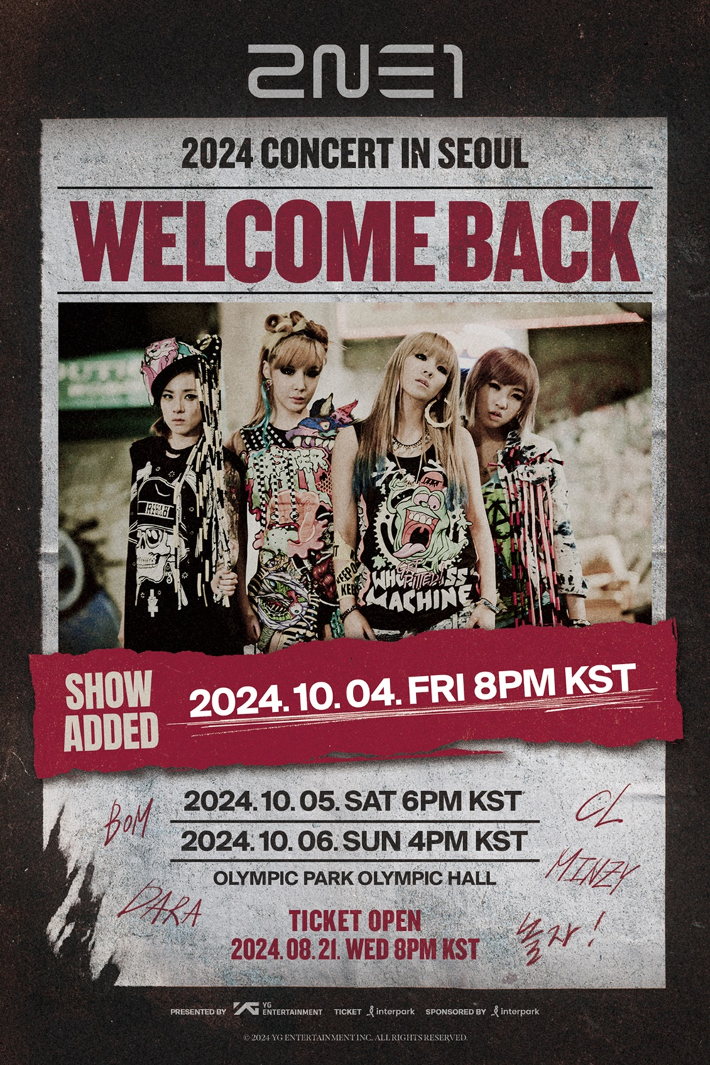 2NE1 [YG엔터테인먼트 제공]