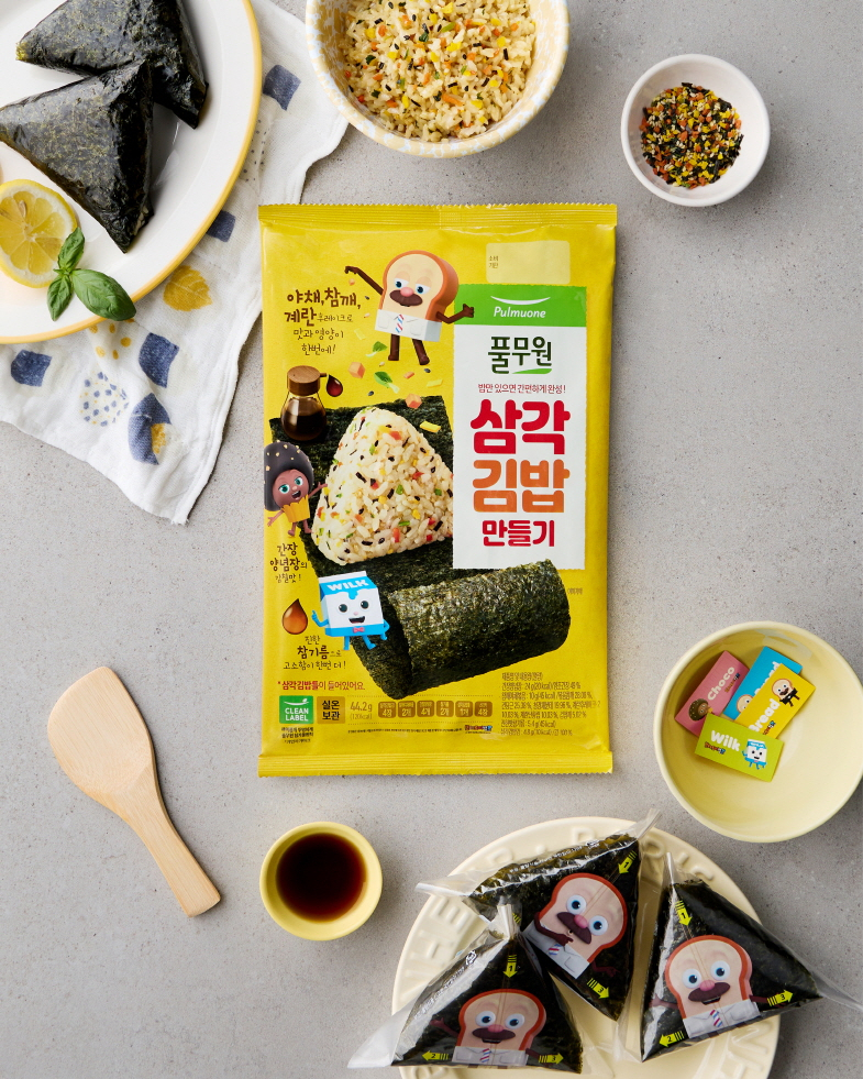 풀무원 ‘삼각김밥 만들기’ 키트 [풀무원 제공]