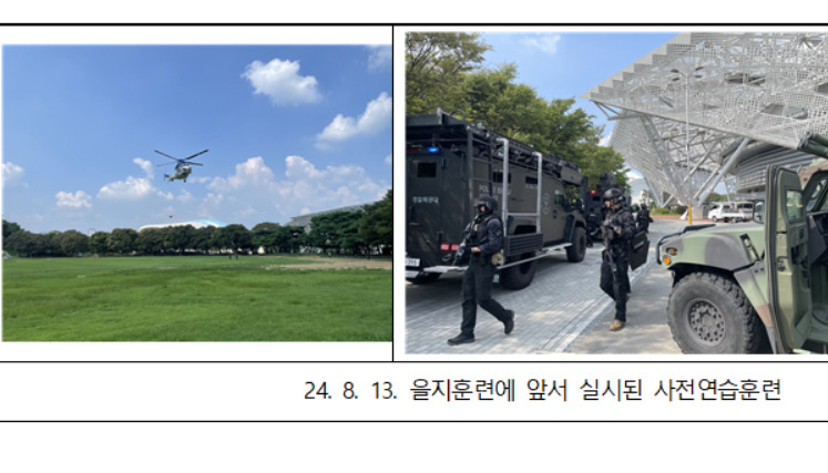 서울 송파구는 오는 19~22일 을지연습을 실시한다. 사진은 전날 열린 사전연습훈련.[송파구 제공]