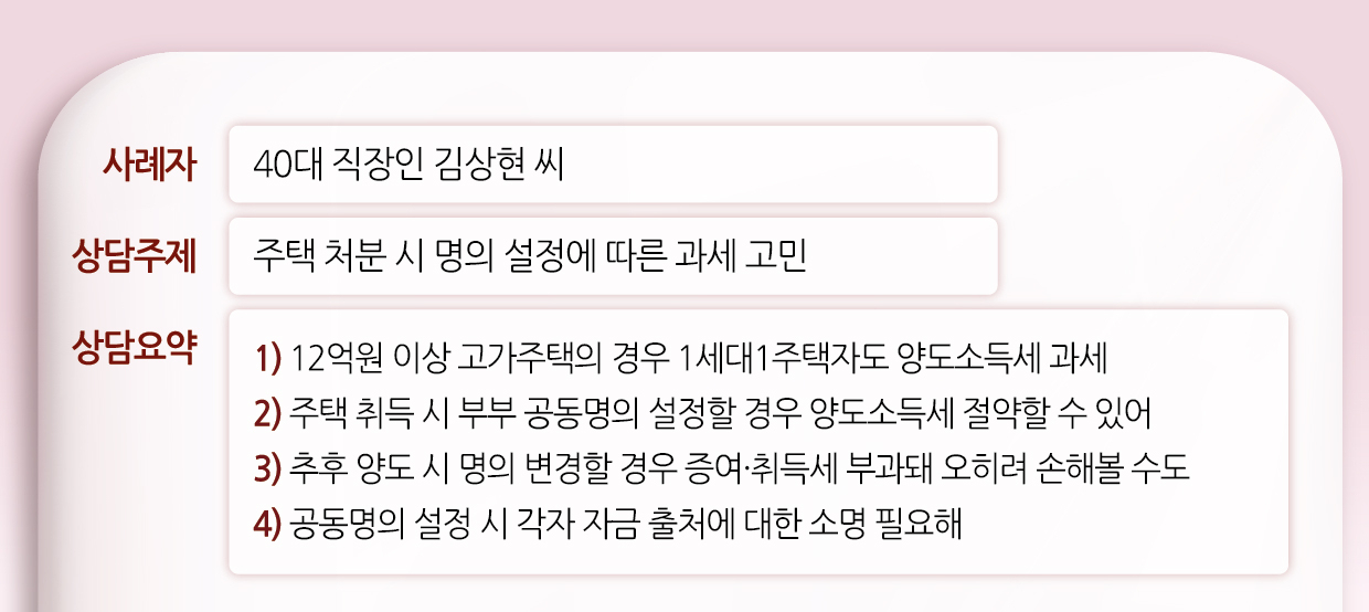 “부부 공동명의 안했다고 수천만원 세금 손해”[이세상]