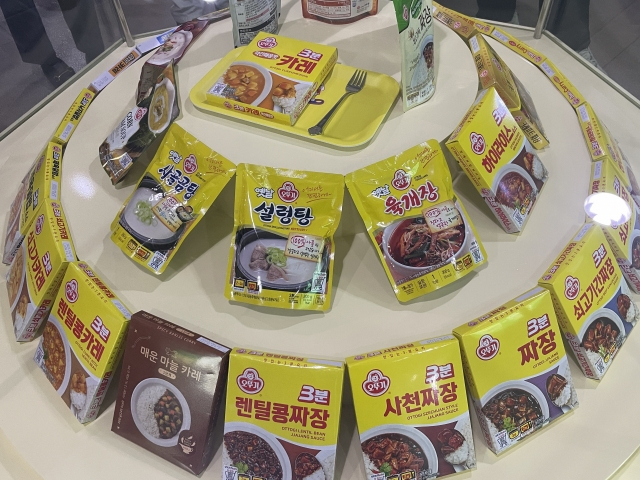 오뚜기 대풍공장에 오뚜기 ‘3분 요리’ 제품이 진열돼 있다. 전새날 기자
