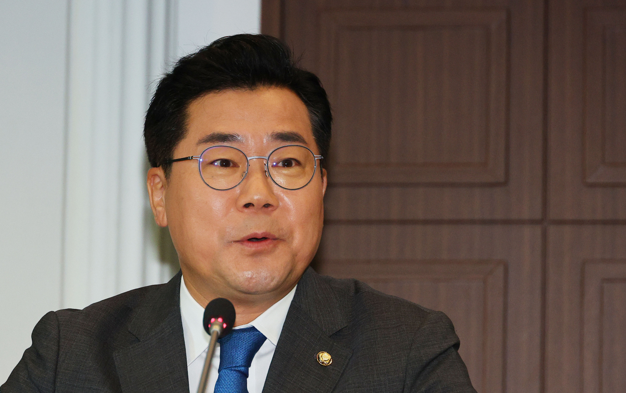 박찬대 더불어민주당 당대표 직무대행 겸 원내대표가 16일 서울 중구 프레스센터에서 열린 관훈토론회에서 발언하고 있다. [연합]