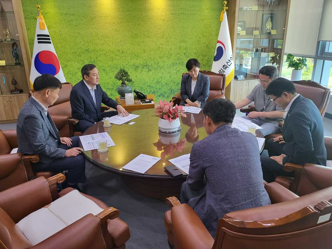 이병노 담양군수, 송미령 농식품부 장관 면담