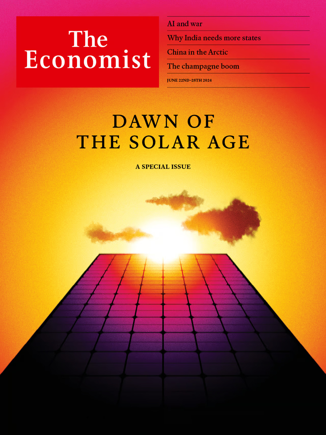 2024년 6월 22일자 The Economist 표지.