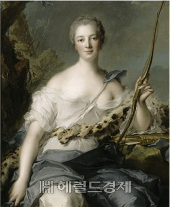 장 마르크 나티에, ‘사냥의 여신 다이아나의 모습으로 표현된 퐁파두르 부인’, 1746.