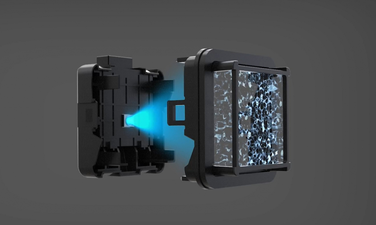 한온시스템 가시광 LED 광촉매 모듈 [한온시스템 제공]