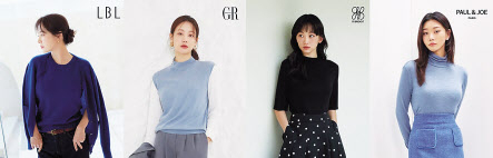 롯데홈쇼핑이 ‘24 F/W 뉴 컬렉션쇼’에서 선보일 패션브랜드 신상품들 [롯데홈쇼핑 제공]
