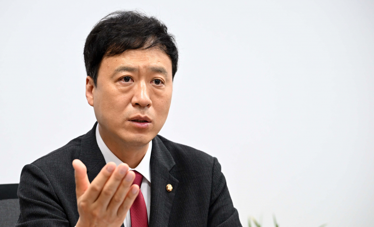 정성국 국민의힘 의원이 25일 오후 서울 여의도 국회 의원회관에서 헤럴드경제와 인터뷰를 하고 있다. 이상섭 기자