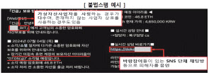 불법스팸 예시
