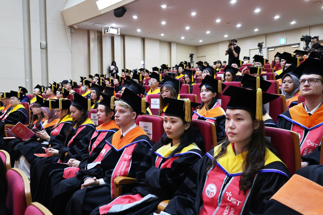 UST 학위수여식 모습.[UST 제공]