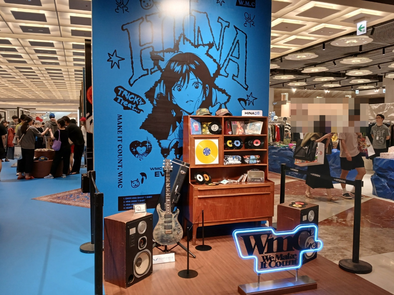23일 현대백화점 판교점 5층에 오픈한 WMC 팝업스토어 모습. 김희량 기자