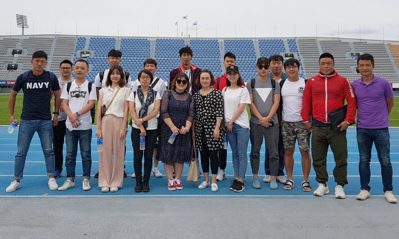 몇해전 한국을 처음 찾았던 중국 유소년축구 방한 교육여행 관계자들