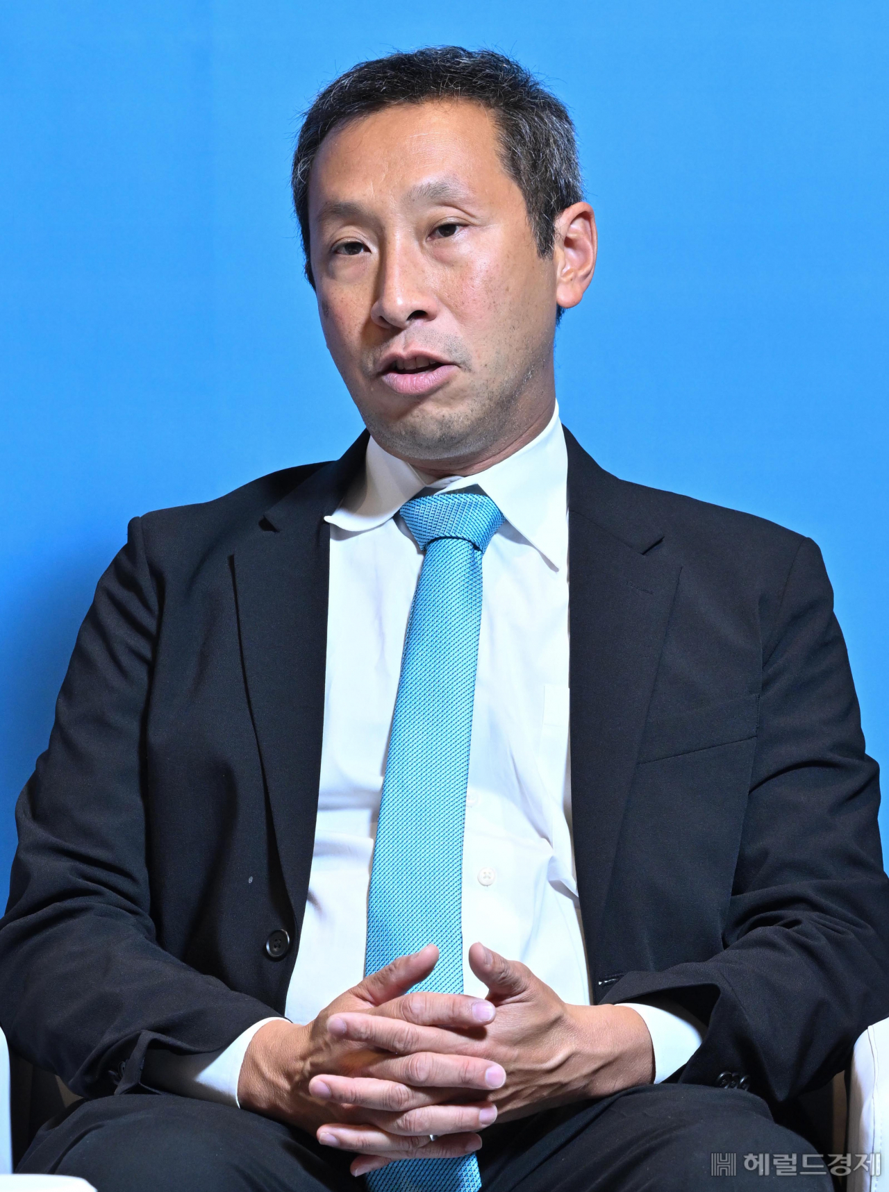 Mark Wu 미국 하버드대 로스쿨 교수가 28일 오전 서울 중구 롯데호텔에서 '자유무역질서의 미래와 WTO 분쟁해결제도'의 주제로 열린 좌담회에 참석해 발언하고 있다. 임세준 기자