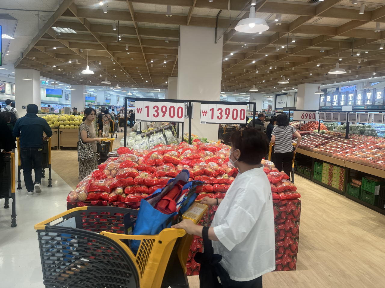스타필드 마켓 지하1층 이마트 신선식품 매장. 박병국 기자.