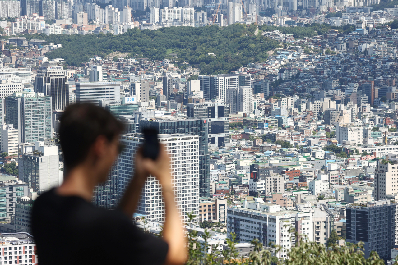 서울 남산에서 바라본 아파트 단지 모습. 사진은 기사와 직접적 관련 없음. [연합]