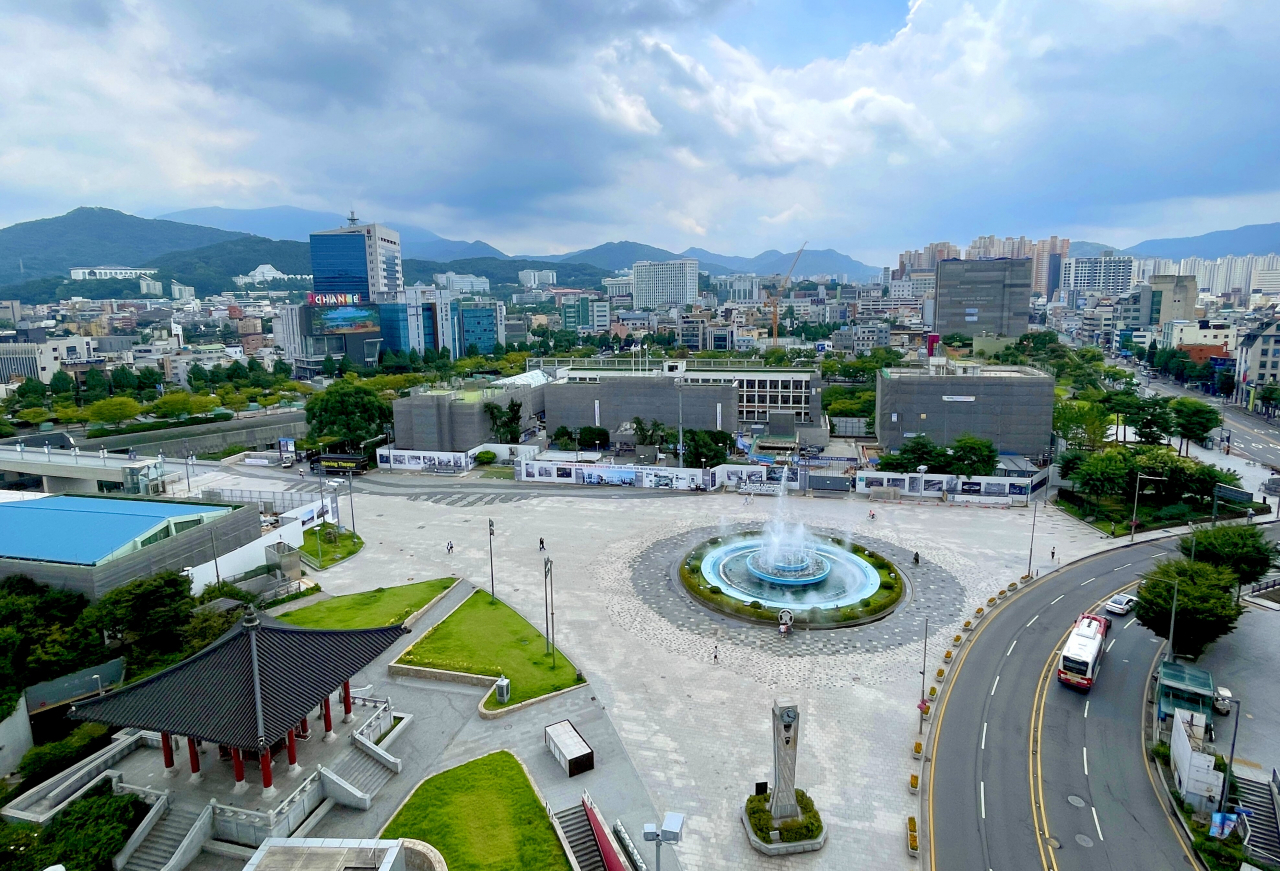 광주 전일빌딩245에서 내려다본 5.18민주광장