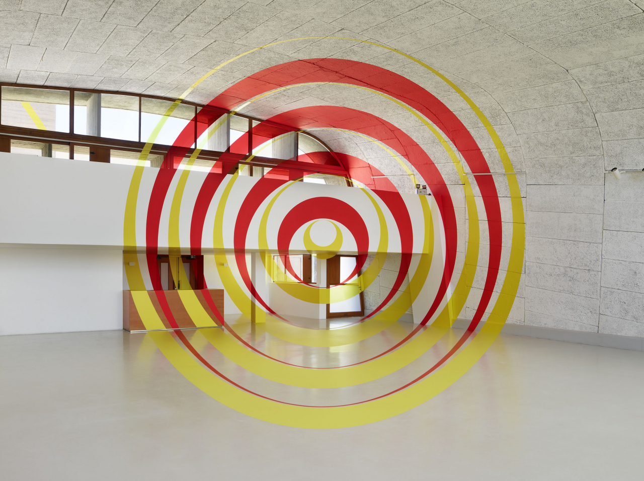"Colors Shapes Movements" by Swiss artist Felice Varini (Seoul Design Foundation)