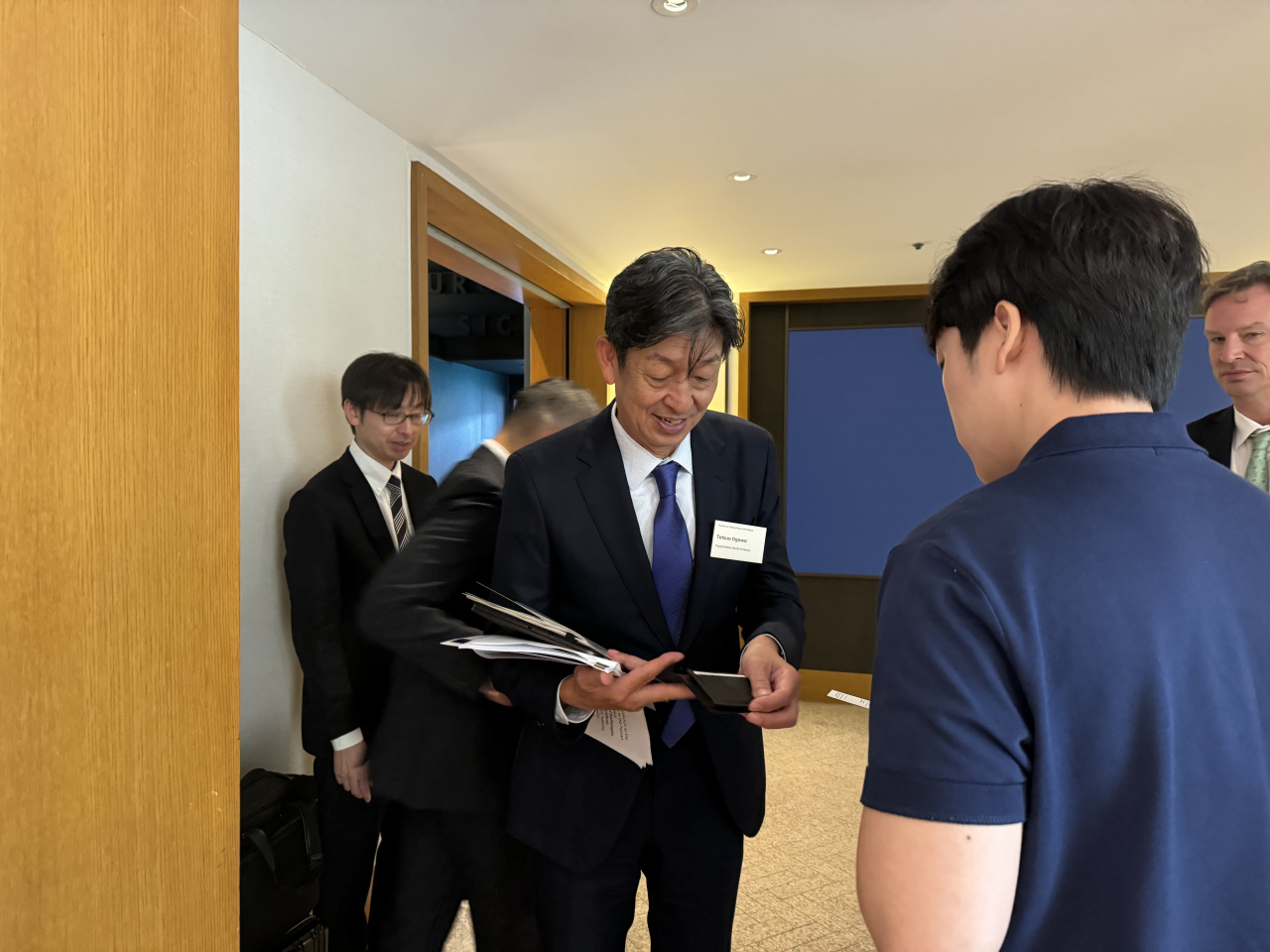 4일 한미일 경제대화 현장을 찾은 테츠오 오가와 토요타 북미 총괄. [공동취재단]