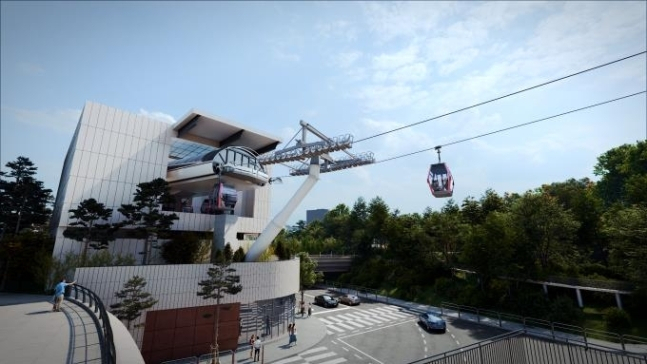 남산곤돌라 조성안[서울시 제공]