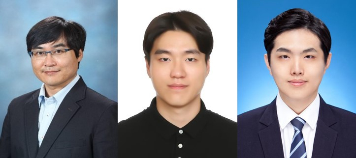 김원배(왼쪽부터) 교수, 박정수 석사과정, 강송규 박사과정.[POSTECH 제공]