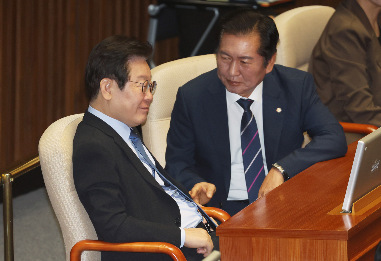 이재명 이름만 꺼내도 “가짜뉴스”…野 고함에 묻힌 與 교섭단체 연설[이런정치]