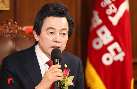 허경영 국가혁명단 명예대표. [연합]