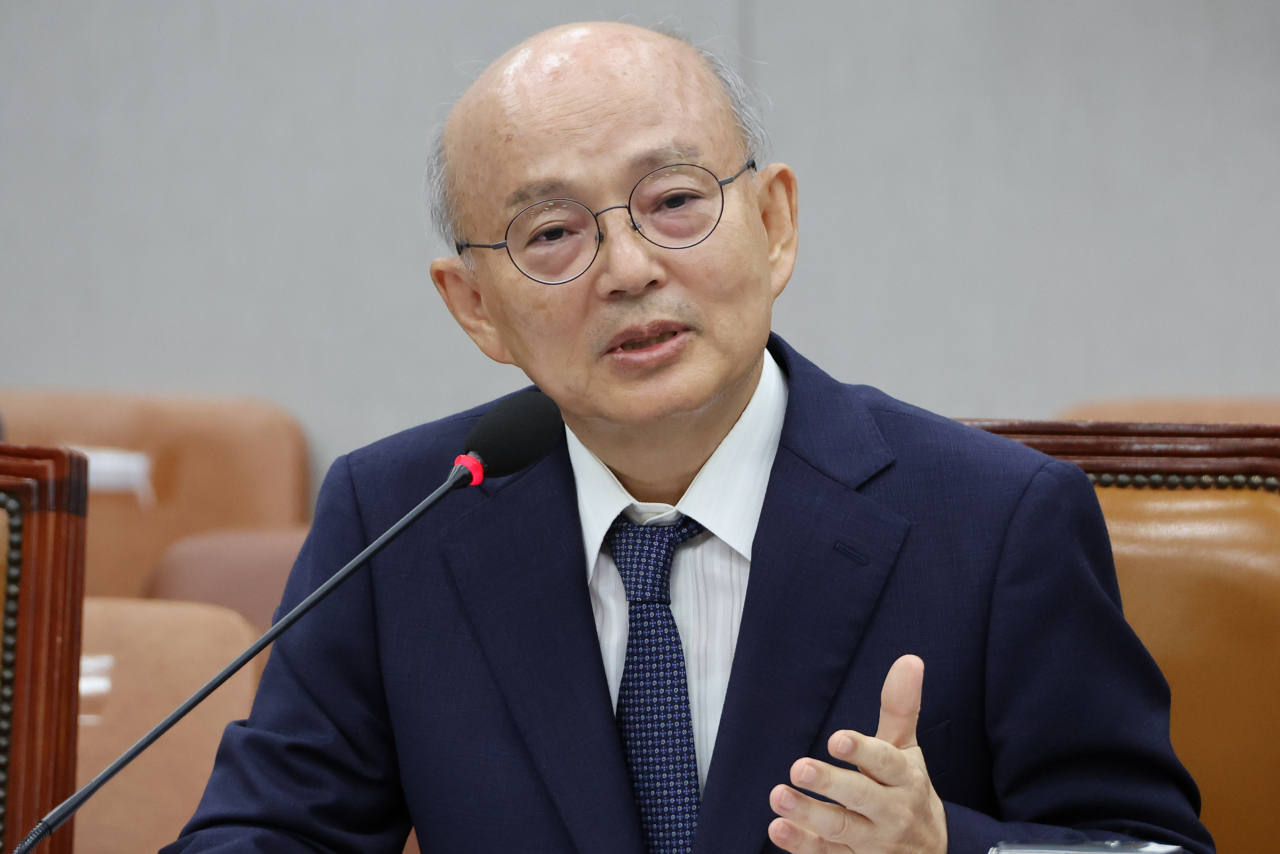 안창호 국가인권위원장 후보자가 3일 국회 운영위원회에서 열린 인사청문회에서 위원 질문에 답변하고 있다. [연합]
