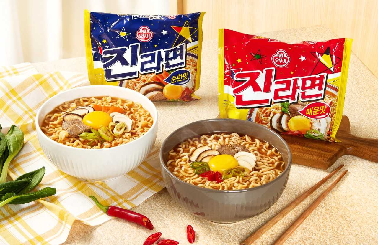 오뚜기가 ‘진라면’의 맛을 개선했다. [오뚜기 제공]