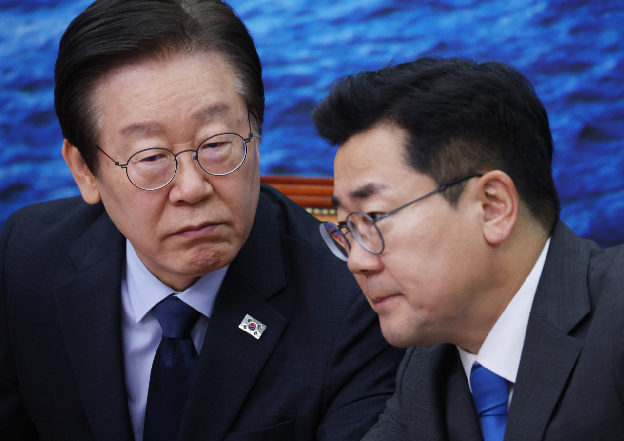 더불어민주당 이재명 대표와 박찬대 원내대표 [연합]